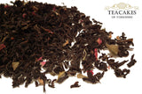 Rose Tea Gift Caddy Black Aromatic Loose Leaf 100g - TeaCakes of Yorkshire