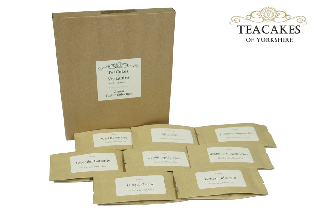 Green Tea Taster Samples Best Loose Leaf 8 x 10g - TeaCakes of Yorkshire