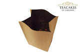 Foil Lined Kraft Paper Food Packaging Bag Tea 100g - TeaCakes of Yorkshire