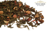 Green Loose Leaf Tea Golden Apple Spice 100g Gift Caddy - TeaCakes of Yorkshire