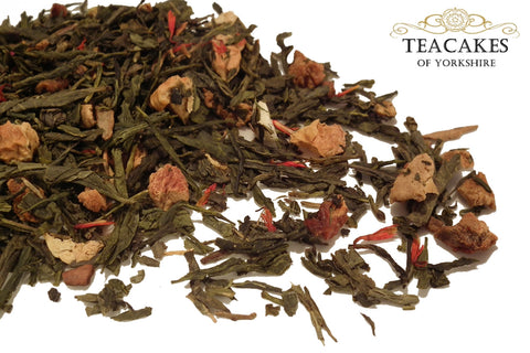 Green Loose Leaf Tea Golden Apple Spice 100g - TeaCakes of Yorkshire