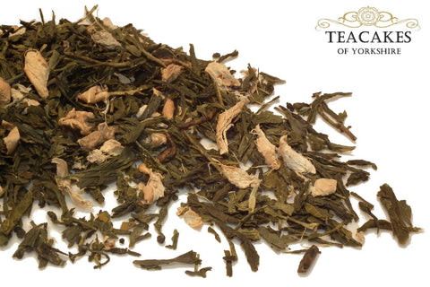 Green Loose Leaf Tea Ginger Loose Leaf 100g - TeaCakes of Yorkshire