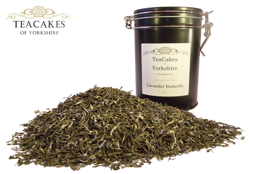 Lavender Tea Butterfly Gift Caddy 100g Loose Leaf - TeaCakes of Yorkshire