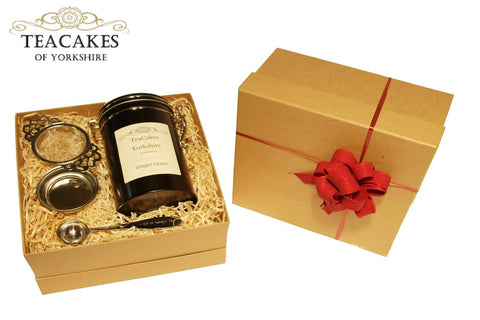 Tea Gift Set Ginger Green Flavoured Loose 100g - TeaCakes of Yorkshire