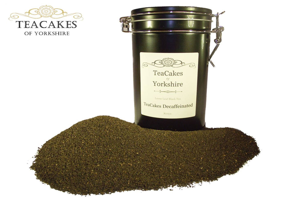 Decaffeinated Tea Gift Caddy Black Leaf 100g TeaCakes Own - TeaCakes of Yorkshire