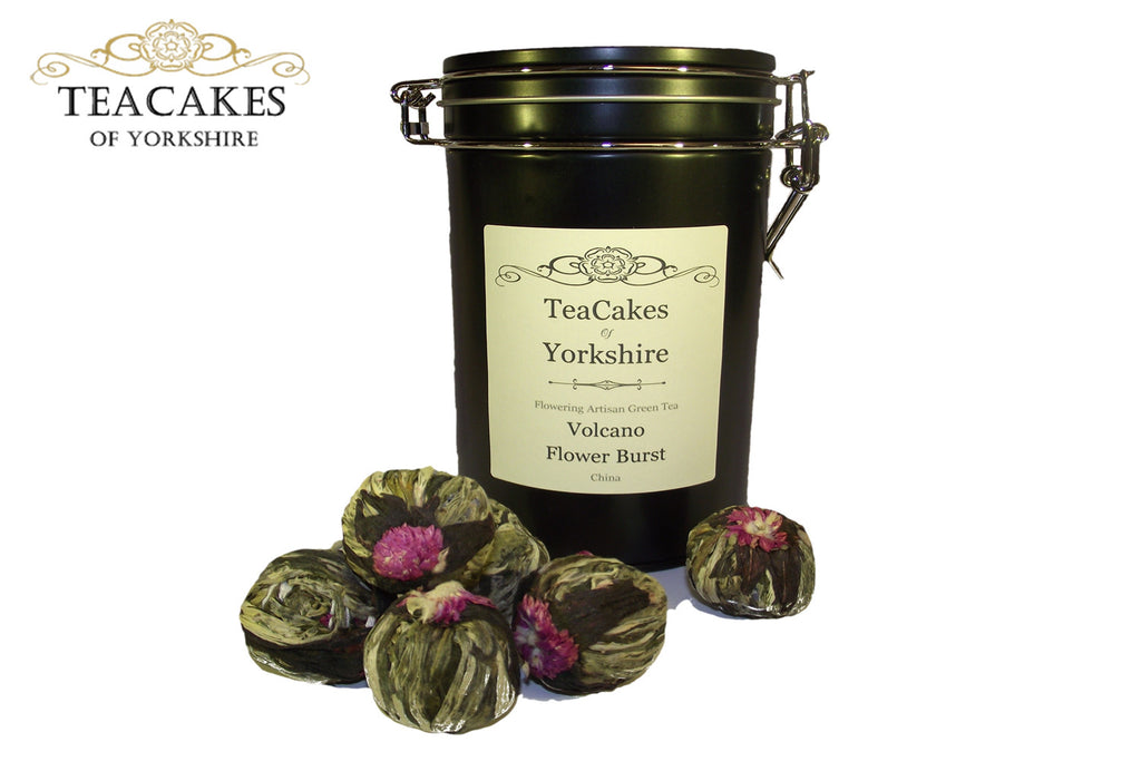 Artisan Tea Balls Gift Caddy Flowering Volcano Burst x 6 - TeaCakes of Yorkshire