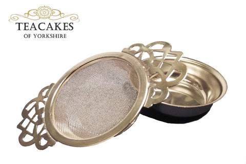 Tea Strainer Sieve Infuser Traditional Empress Style S/S 18/10  (£9.50  inc VAT) - TeaCakes of Yorkshire